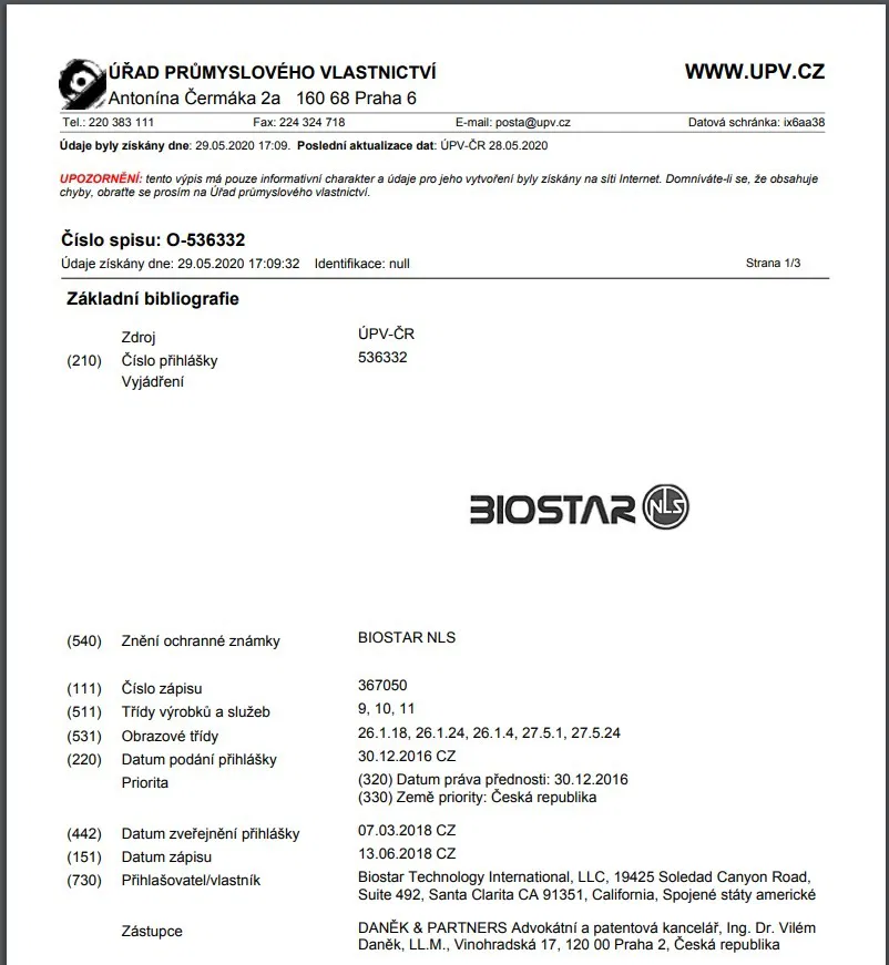 Biostar NLS Certificate